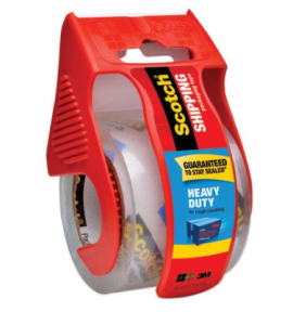 CLEAR PACKING TAPE W/ DISPENSER