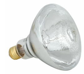 DIMPLED GLASS HEAT LAMP BULB - 125W