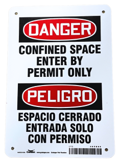 SIGN CONFINED SPACE