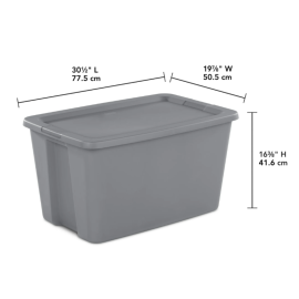30 GALLON PLASTIC TOTE