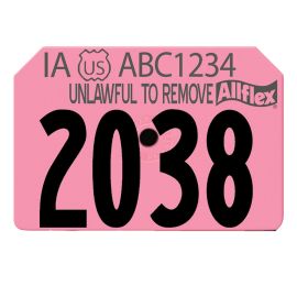 Allflex Swine Premise ID Tags Numbered